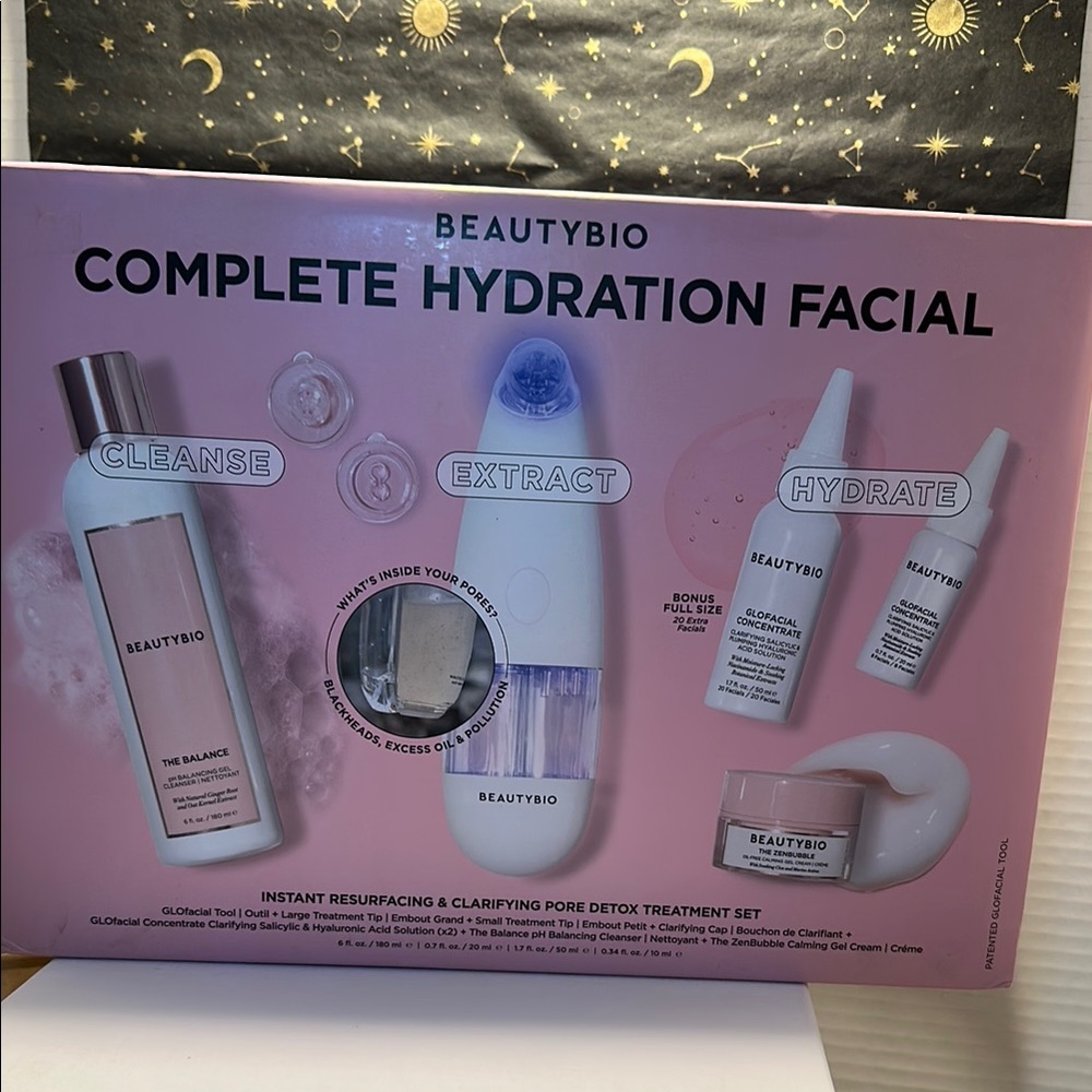 Pink and White Skincare Tools Set